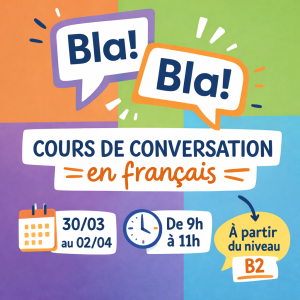 Cours de conversation 30/03 - 02/04