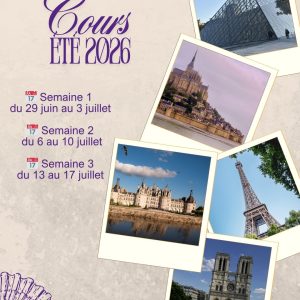 Cours de conversation - été 2026